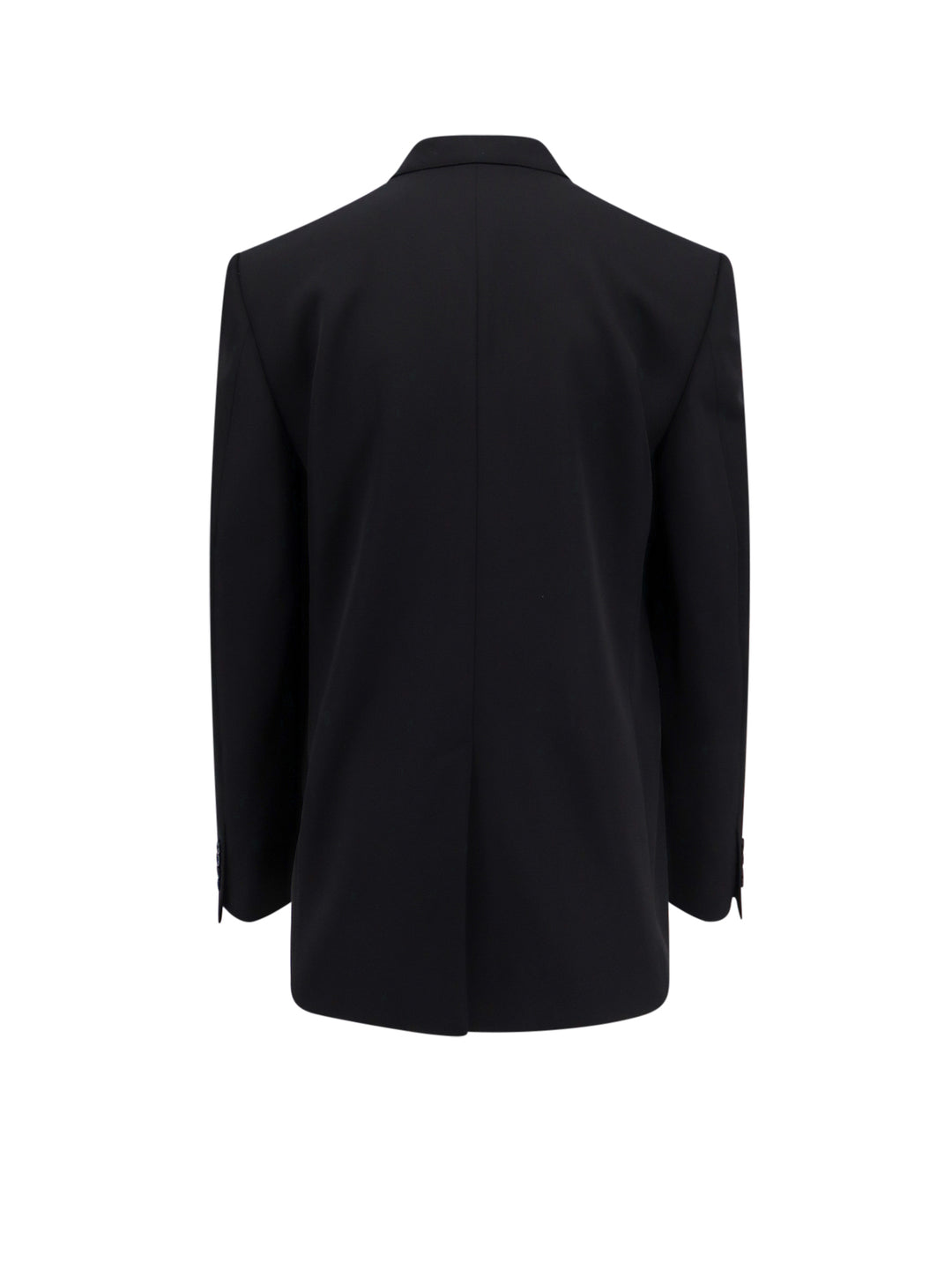 Oversize wool blazer with shoulder pads