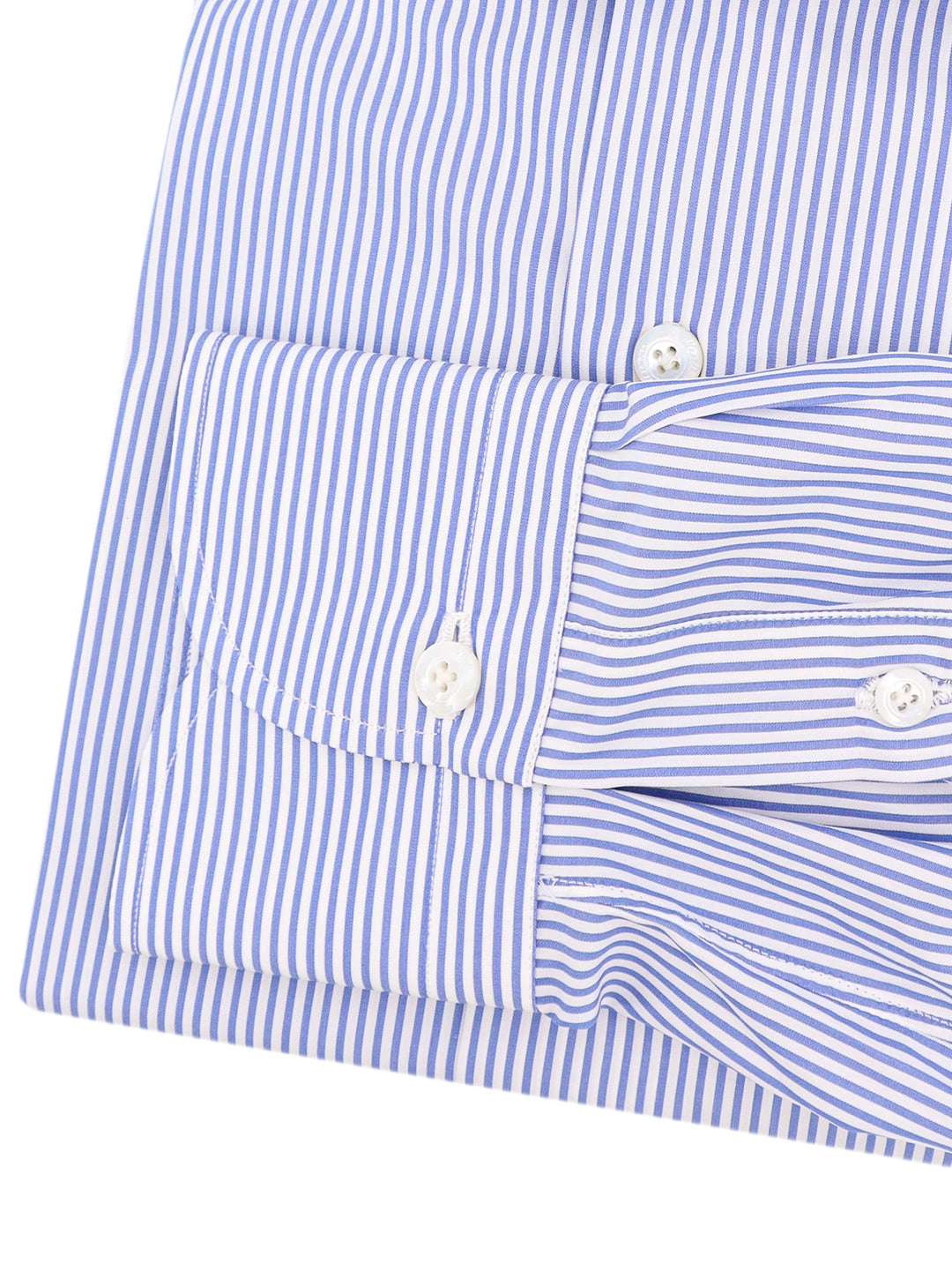 Cotton shirt with striped motif