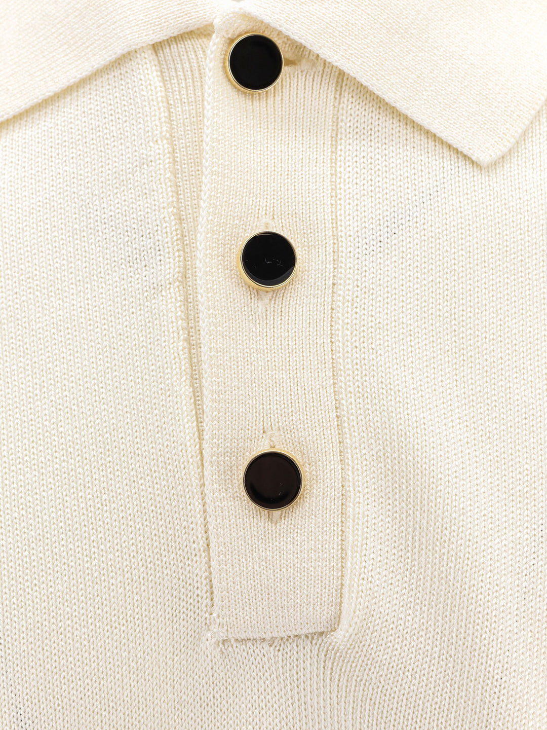 Cotton and viscose polo shirt