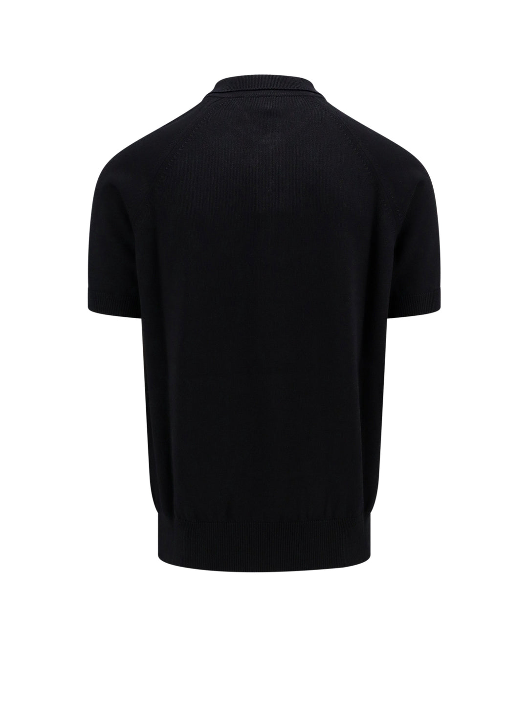 Cotton and viscose polo shirt