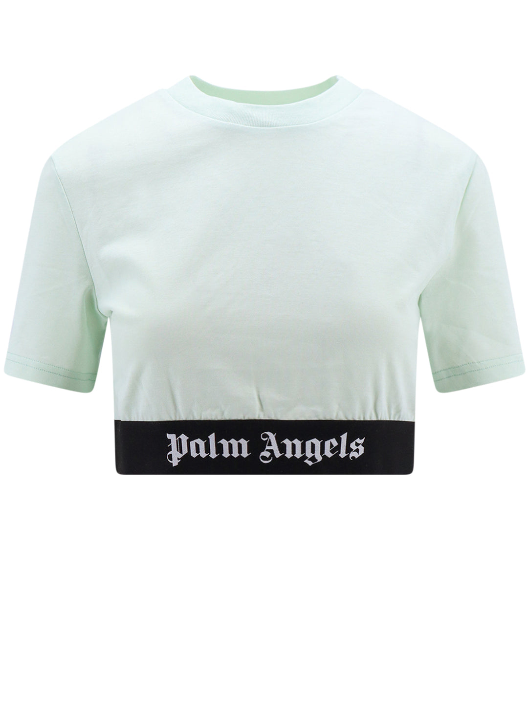 Cotton crop top with Classic Logo elastic band