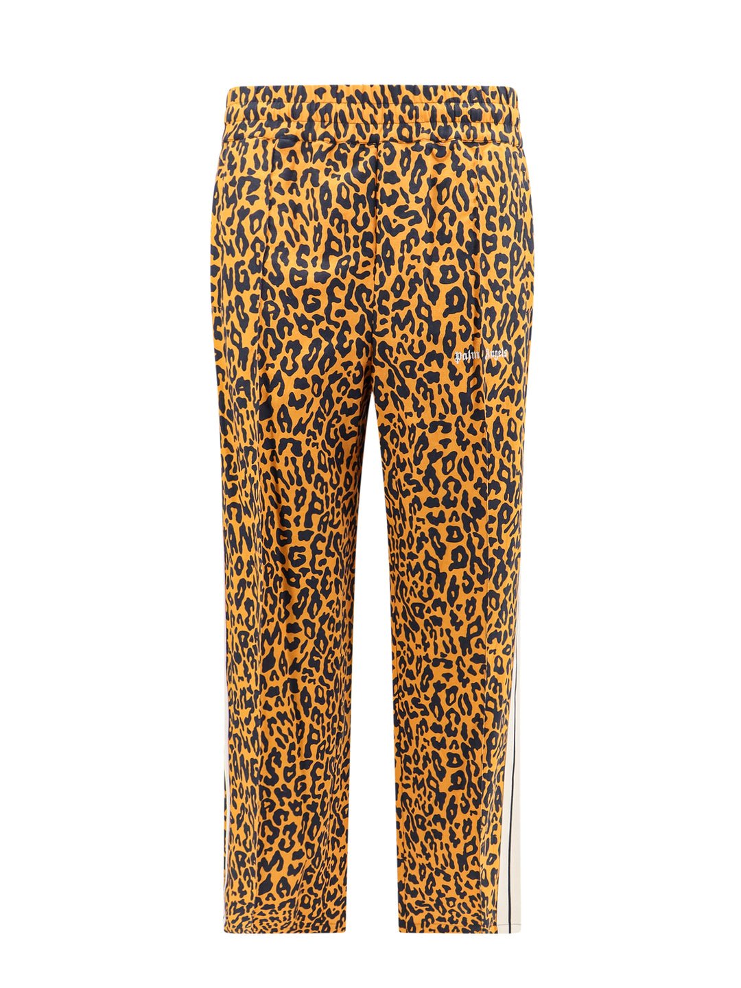 Linen and cotton trouser with animalier print