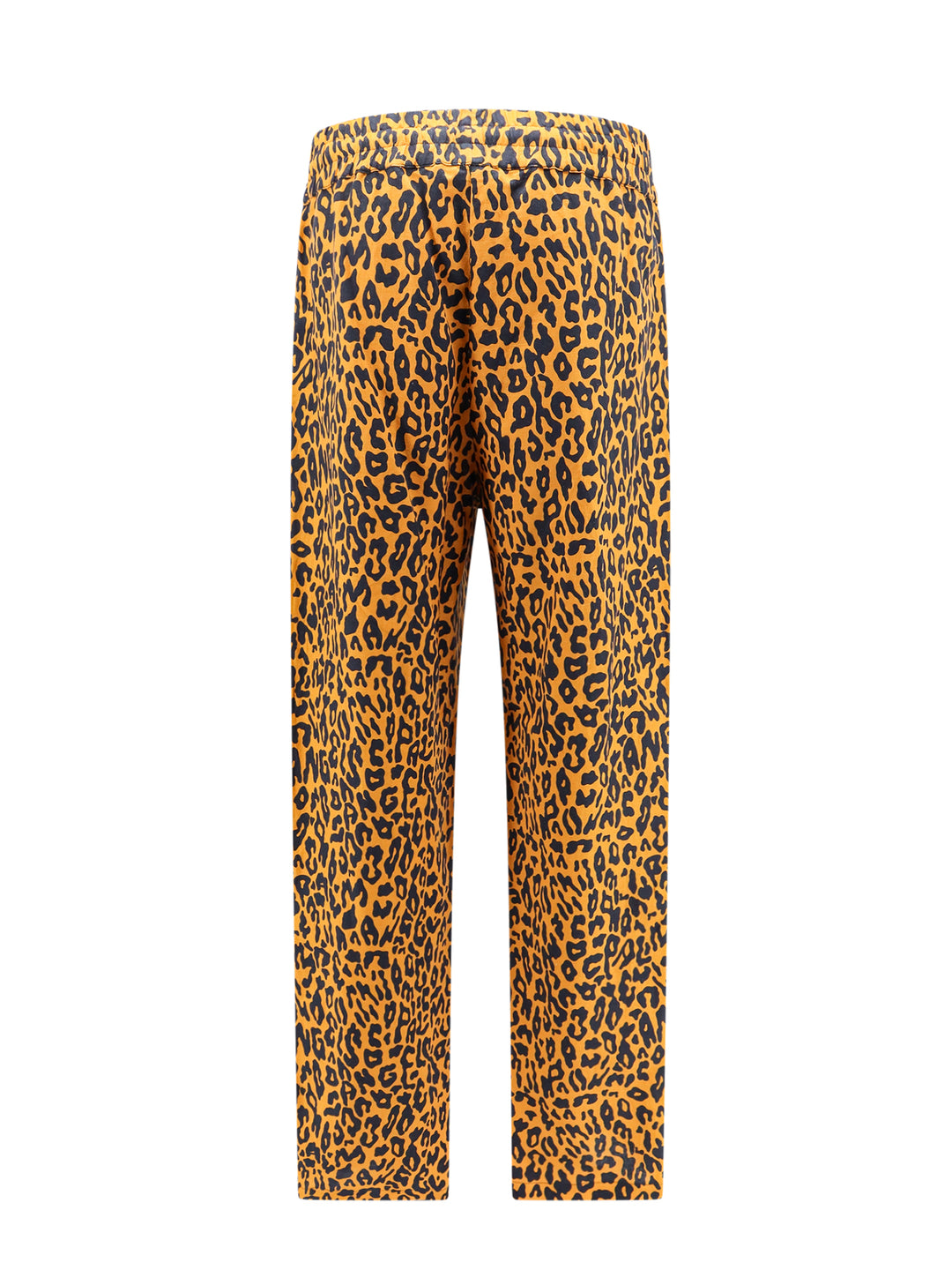 Linen and cotton trouser with animalier print