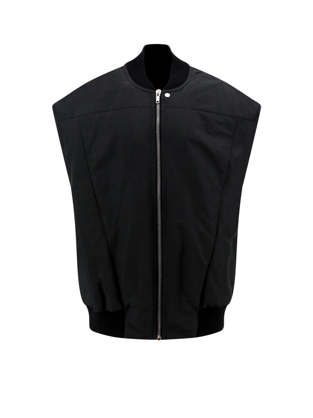 Padded recycled nylon sleeveless jacket