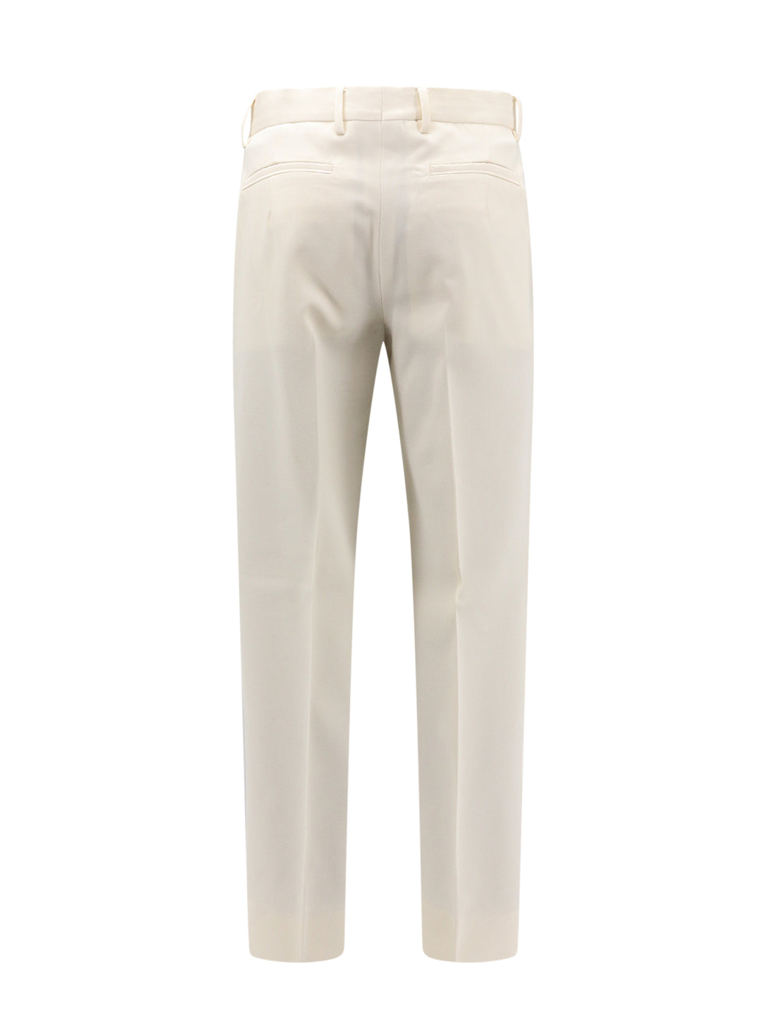 Cotton and wool blend trouser