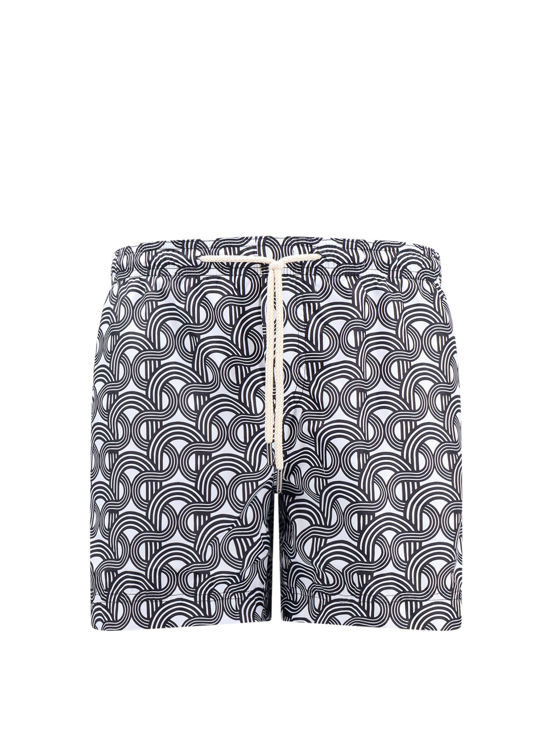 Recycled nylon swim shorts with all-over print