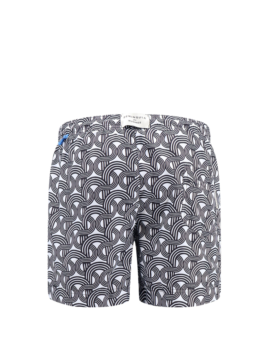 Recycled nylon swim shorts with all-over print