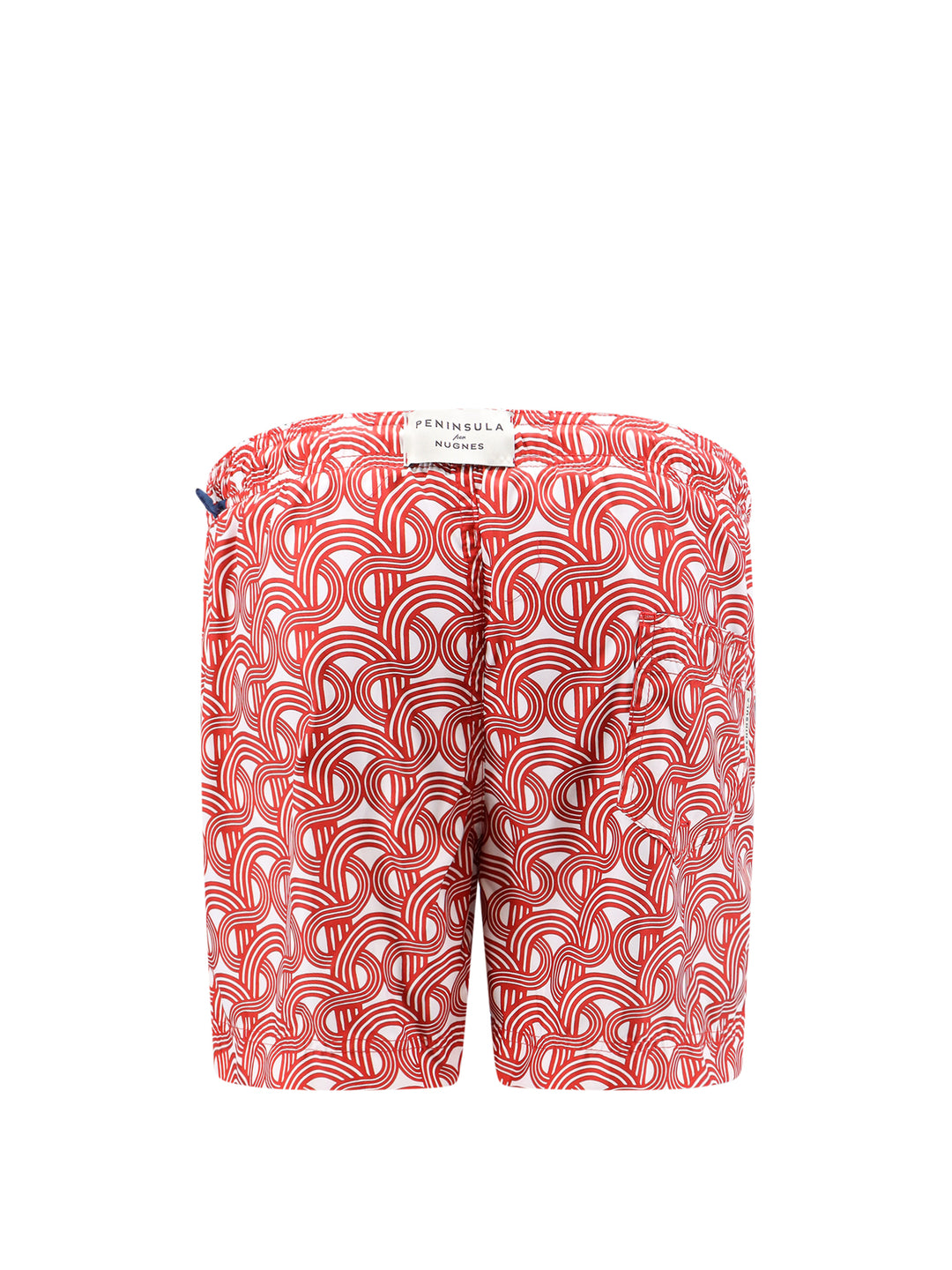 Recycled nylon swim shorts with all-over print