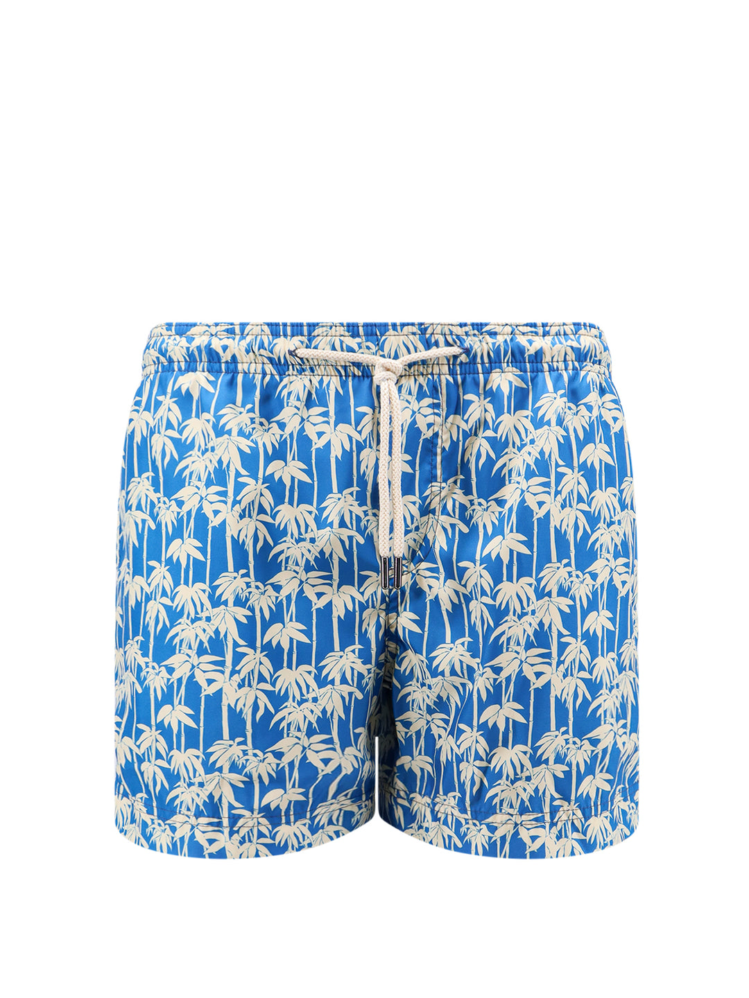 Recycled nylon swim shorts with all-over print