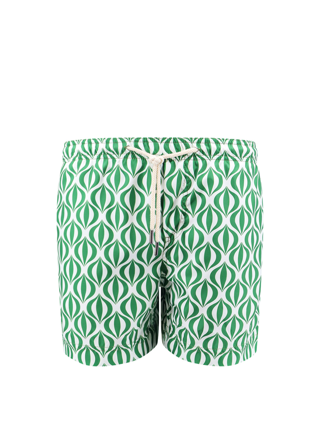 Recycled nylon swim shorts with all-over print