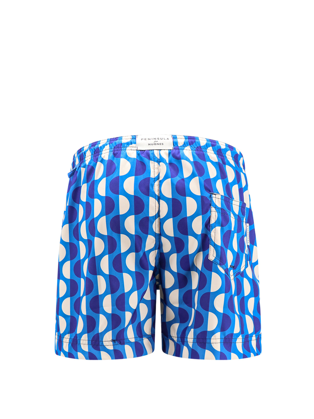 Recycled nylon swim shorts with all-over print