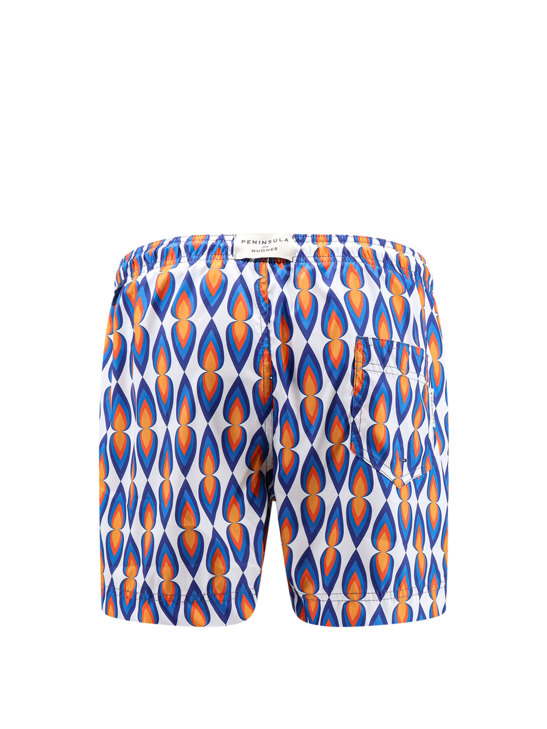 Recycled nylon swim shorts with all-over print