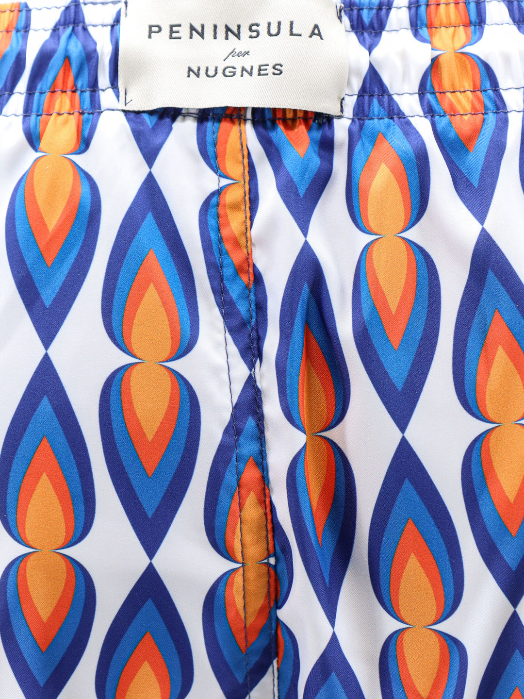 Recycled nylon swim shorts with all-over print