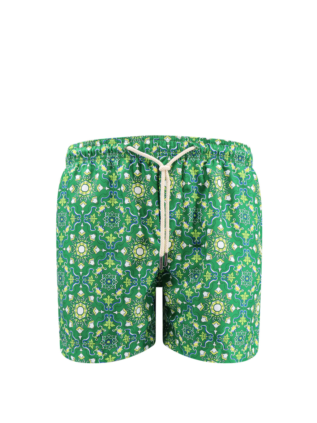 Recycled nylon swim shorts with all-over print