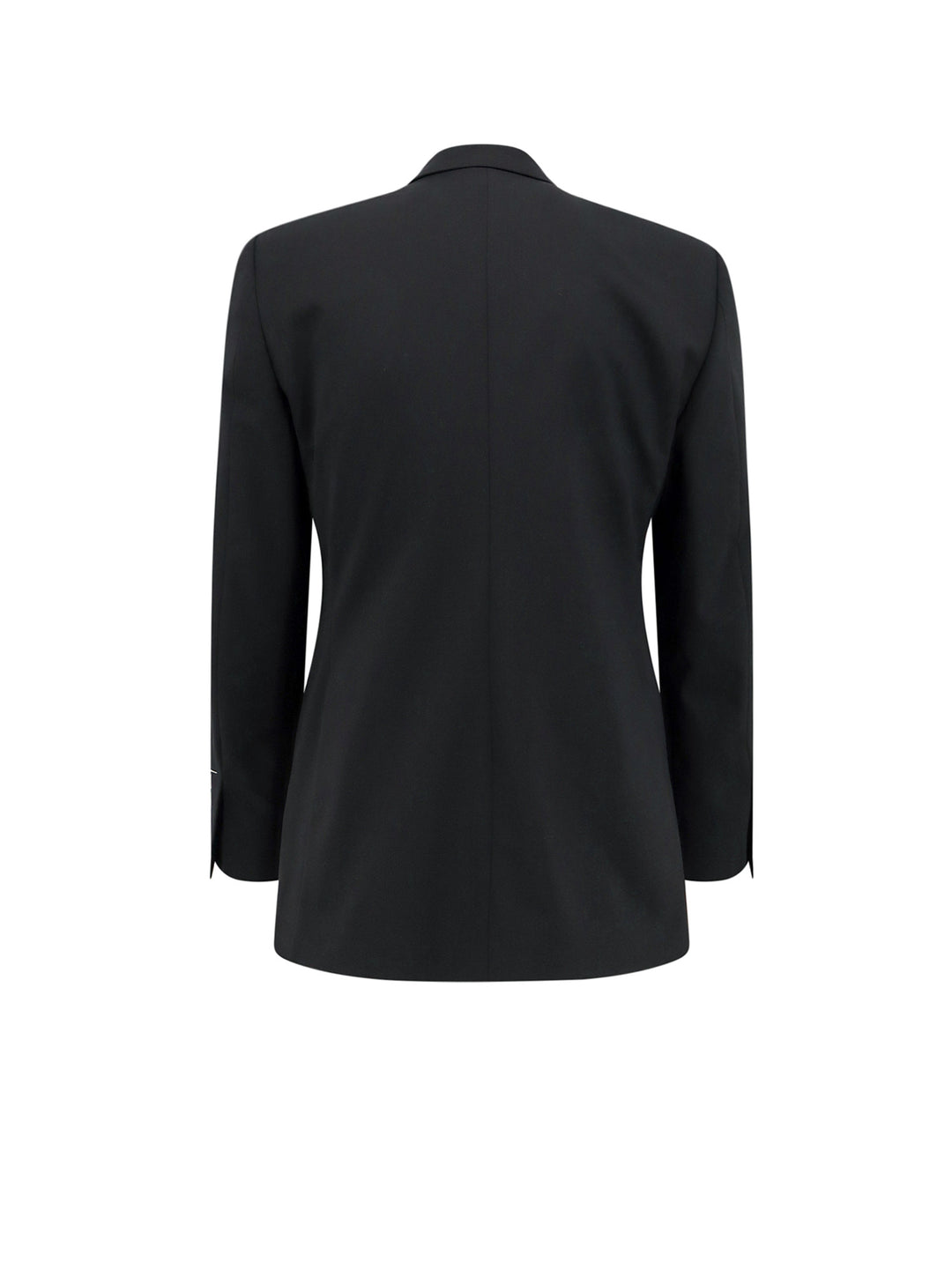 Stretch wool tuxedo with satin profiles