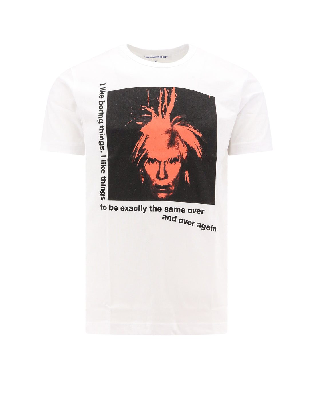 Cotton t-shirt with frontal Andy Warhol print