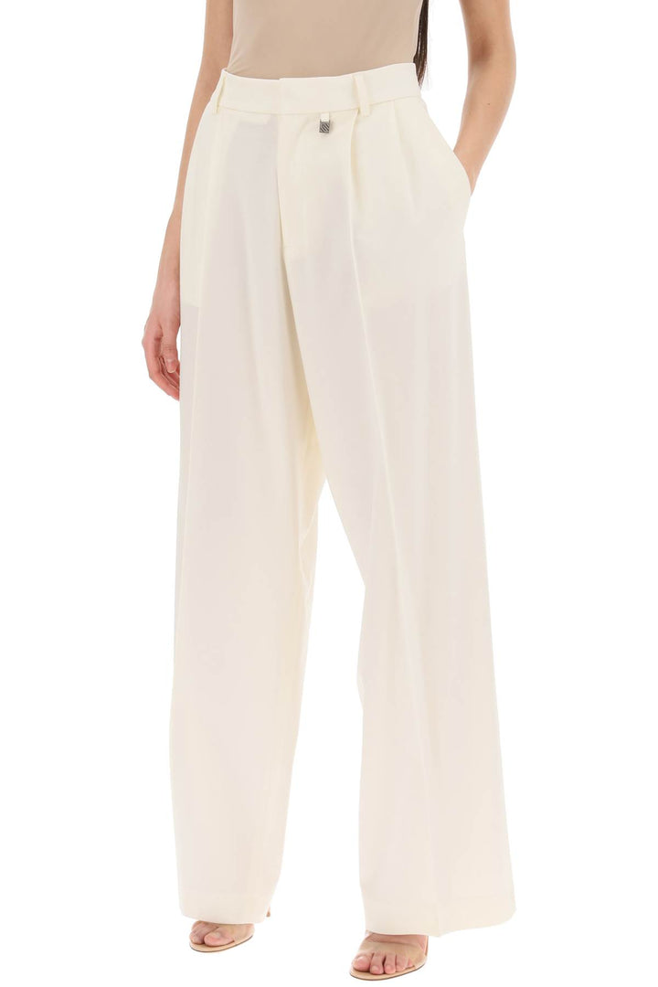 Tailoring Pants In Light Wool - Giuseppe Di Morabito - Women