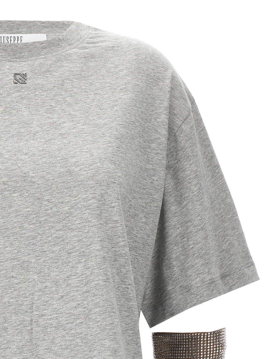 Crystal Sleeves T-Shirt Gray