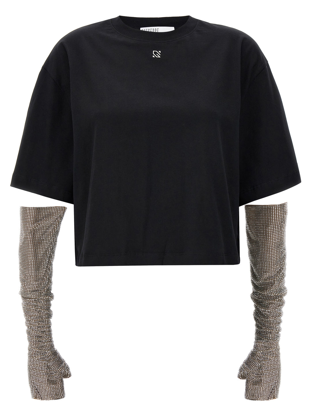 Crystal Sleeves T-Shirt Black