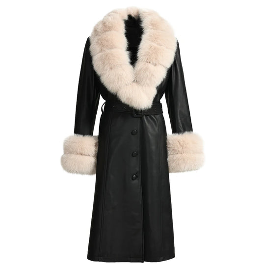 Lux Special Black Leather Coat