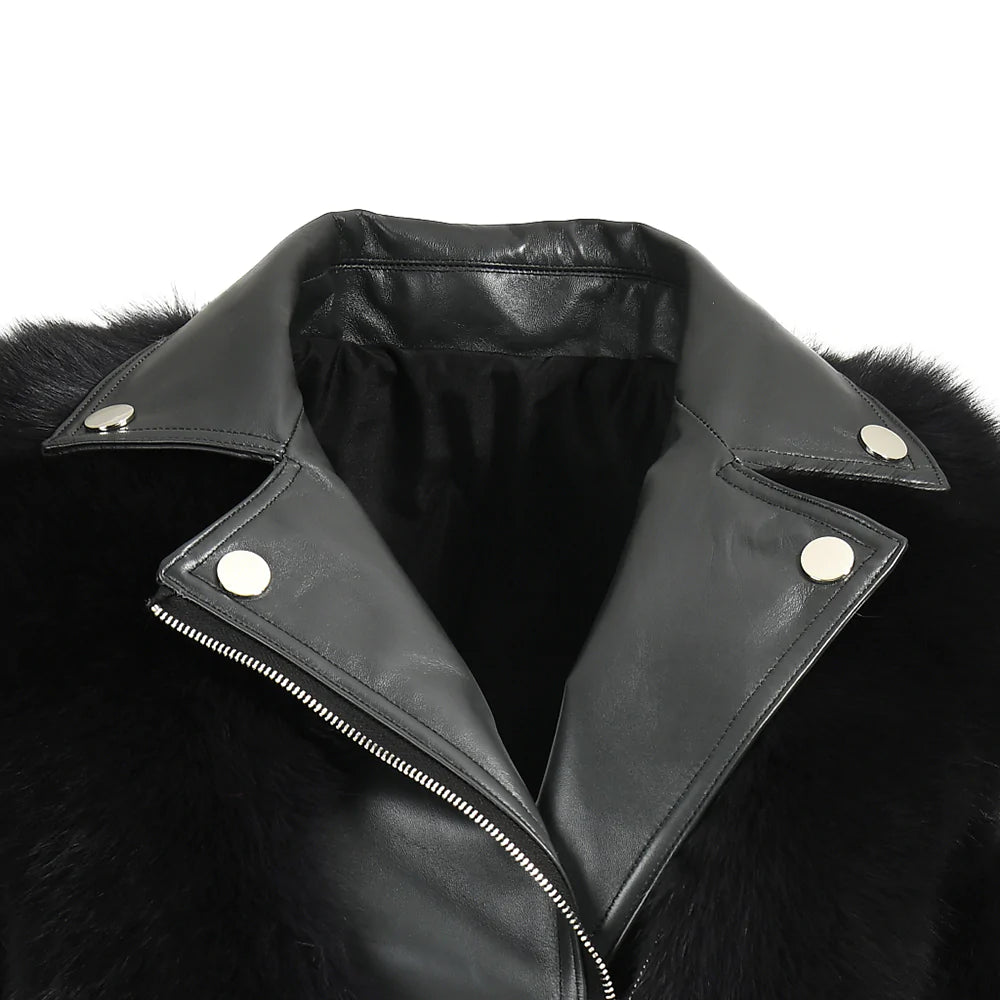 Angry Leather and Fur Jacket