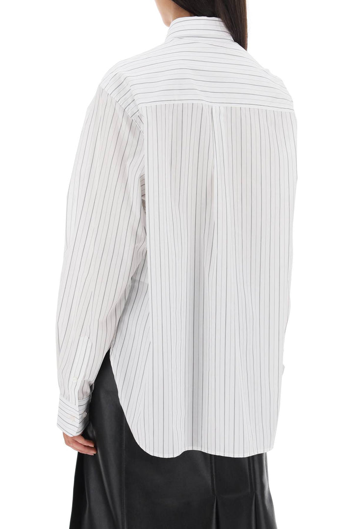 'William' Pinstriped Cotton Shirt - Saks Potts - Women