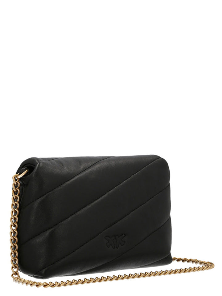 Love Baby Puff Crossbody Bags Black