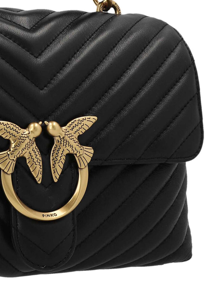 Pinko Classic Love Bag Puff Hand Bags - Black | a471d151c55ae06574843bf760f8ee02aa988aa4