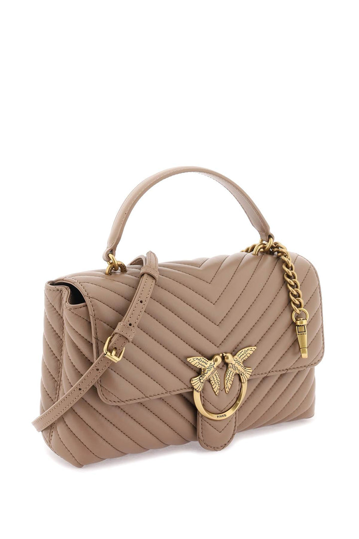 Classic Lady Love Bag Puff Chevron Handbag - Pinko - Women