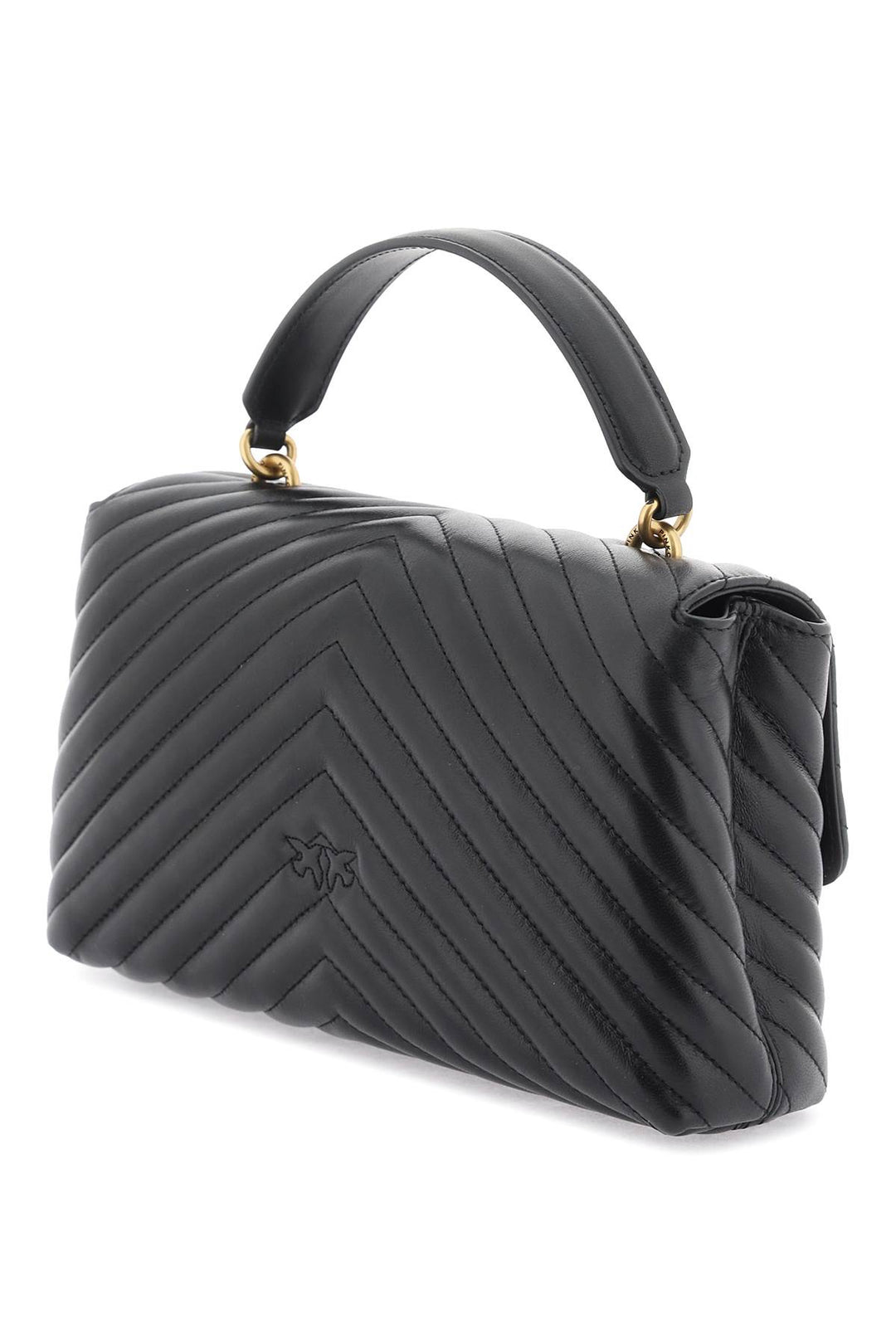 Classic Lady Love Bag Puff Chevron Handbag - Pinko - Women