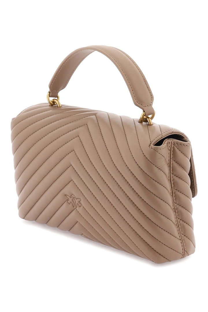 Classic Lady Love Bag Puff Chevron Handbag - Pinko - Women