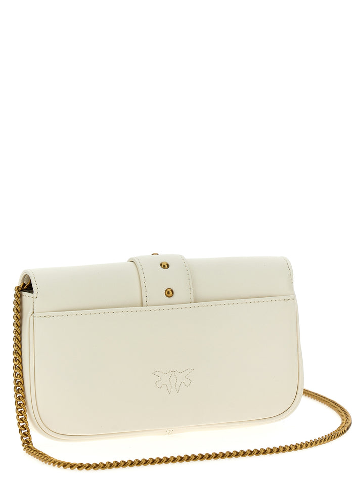 Love One Pocket Crossbody Bags White