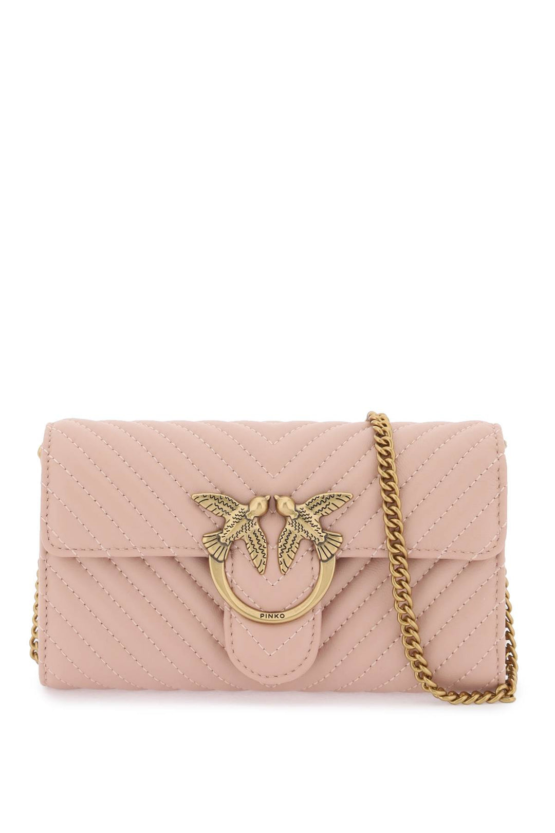 Love Bag Chevron Crossbody Bag - Pinko - Women