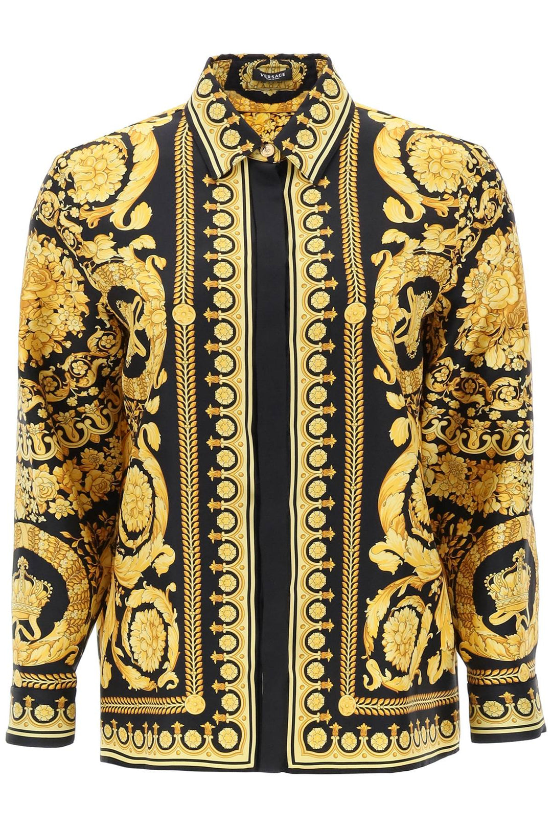 Barocco Silk Shirt - Versace - Women