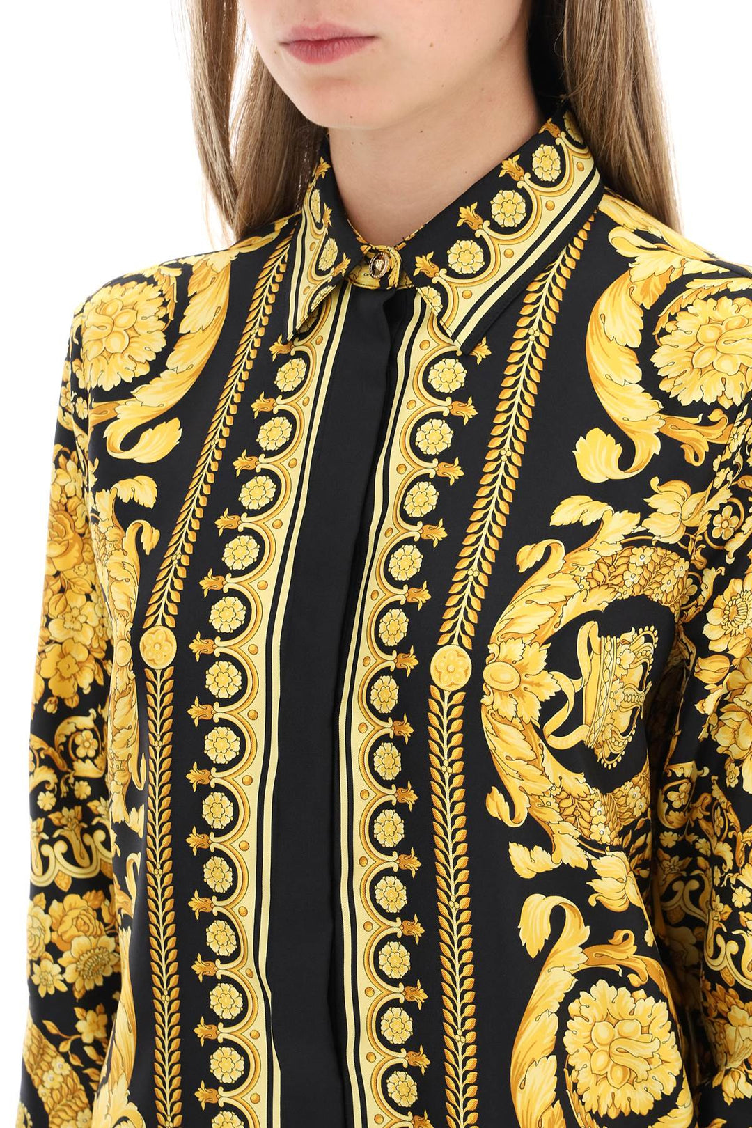 Barocco Silk Shirt - Versace - Women