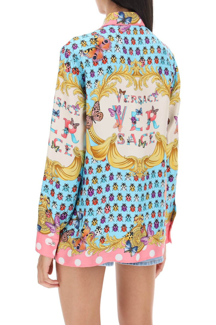 Shirt In Printed Silk - Versace - Women