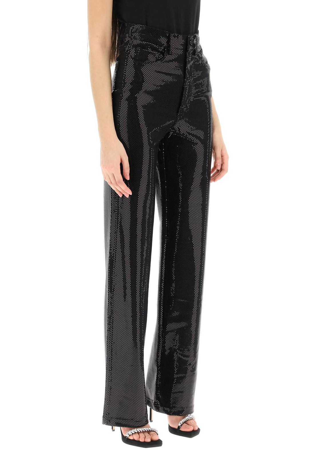 'Rotana' Foil Jersey Pants - Rotate - Women