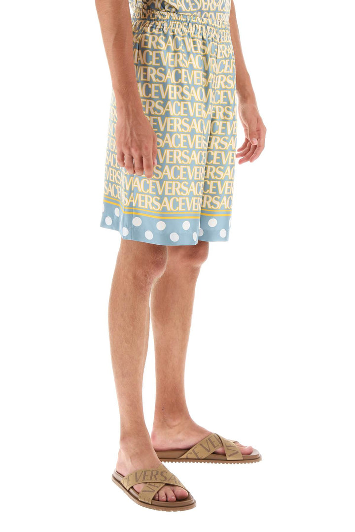 Versace Allover Silk Shorts - Versace - Men