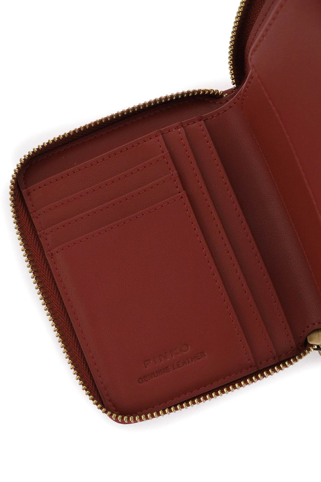 Leather Zip Around Wallet - Pinko - Women