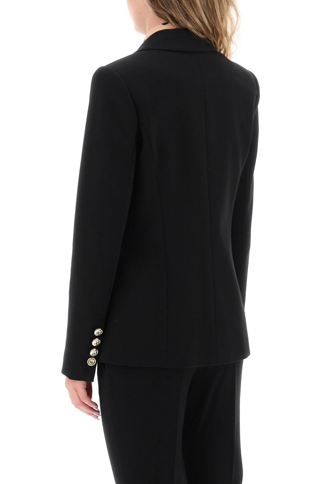 'Signum' Single Breasted Blazer In Milano Stitch - Pinko - Women