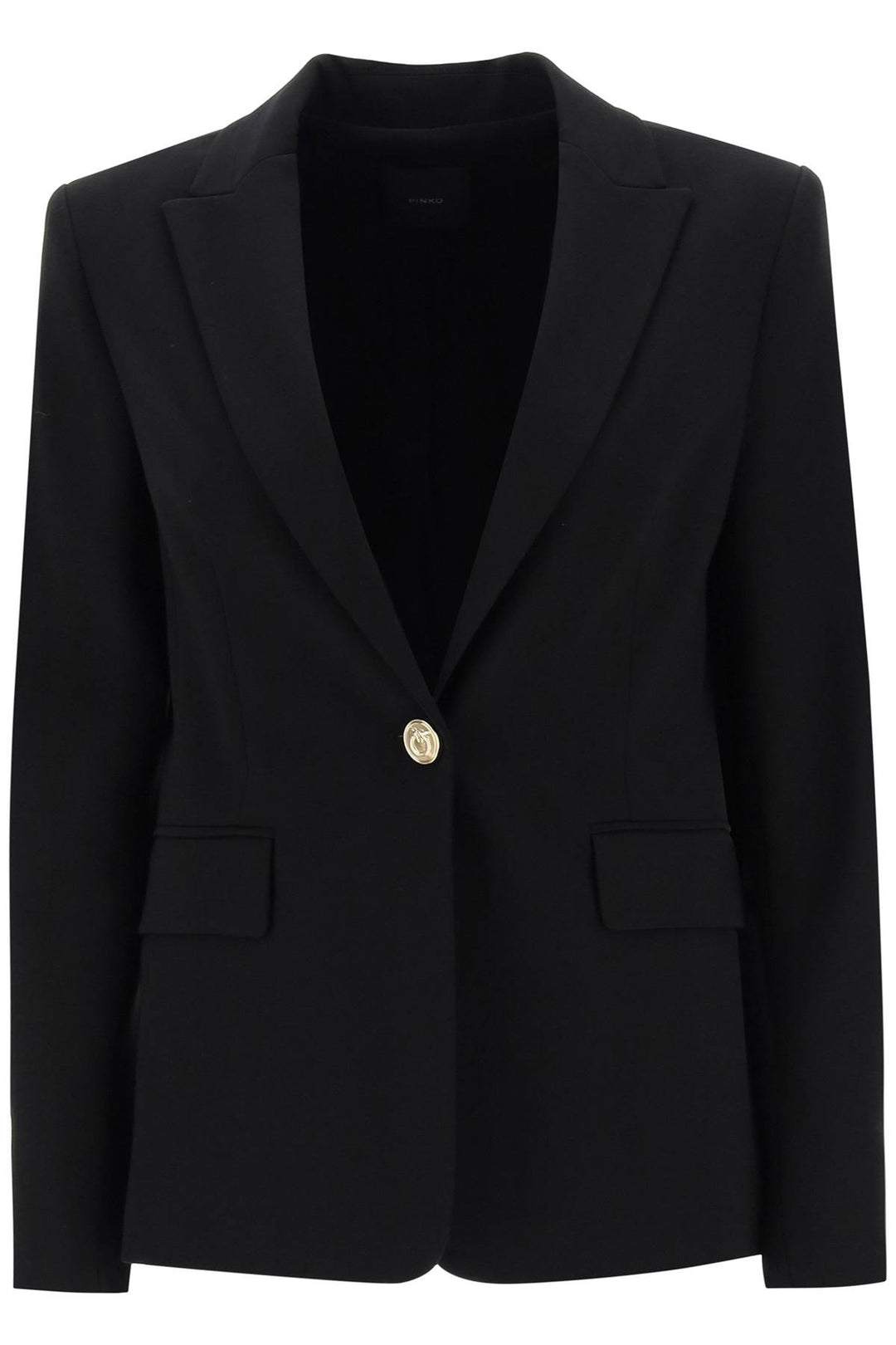 'Signum' Single Breasted Blazer In Milano Stitch - Pinko - Women