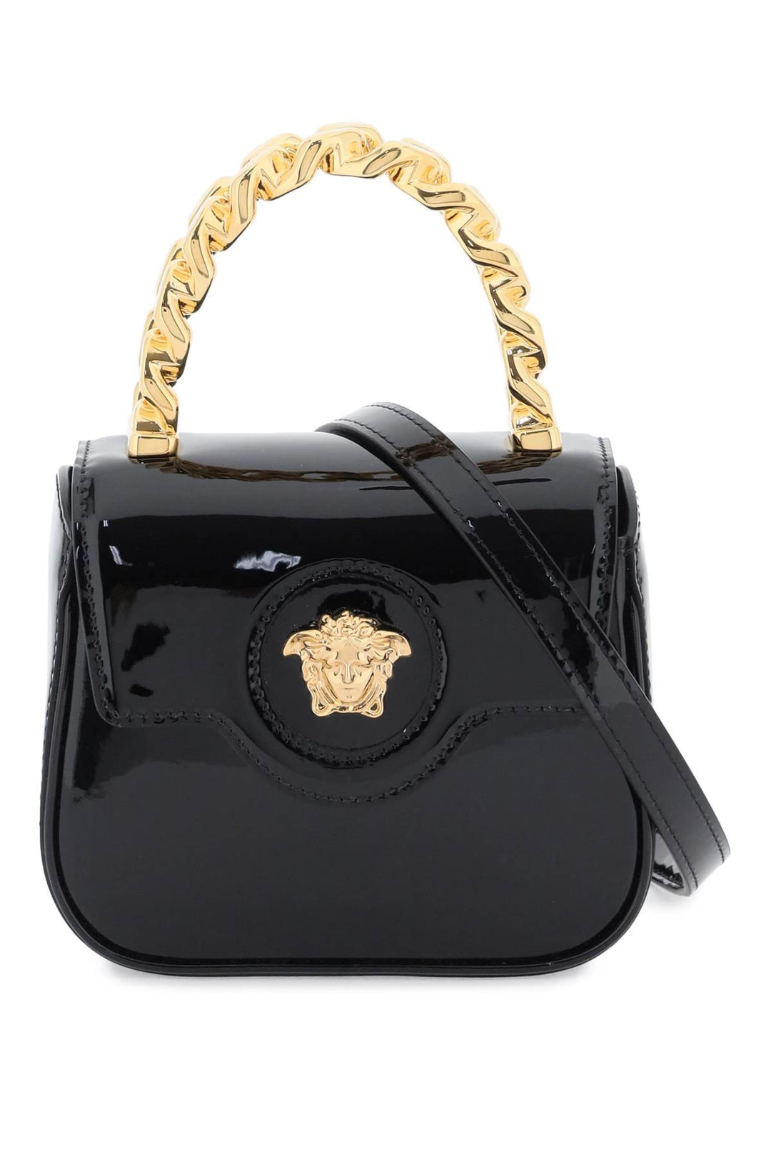 Patent Leather 'La Medusa' Mini Bag - Versace - Women