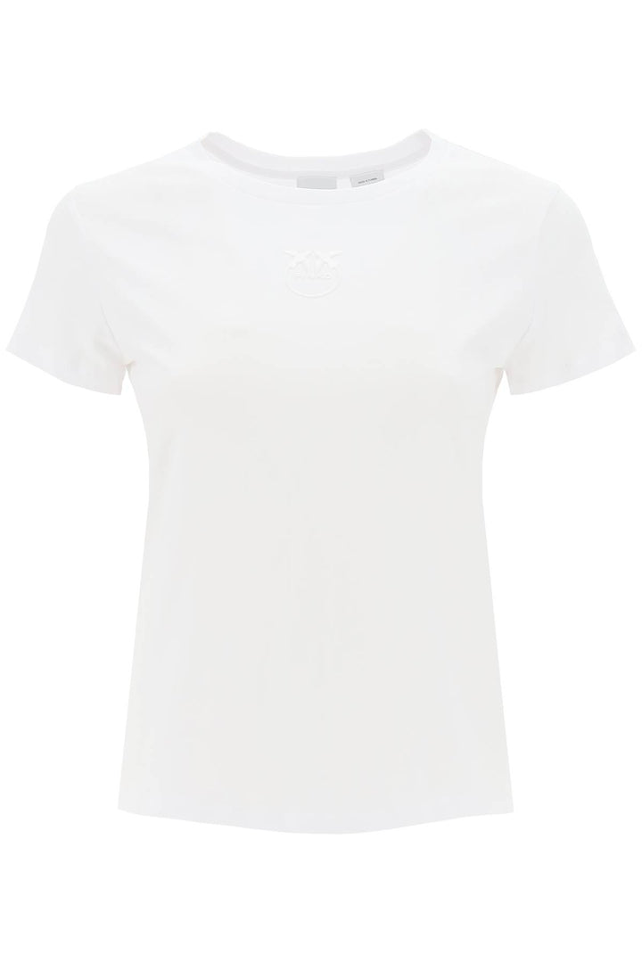 Embroidered Effect Logo T Shirt - Pinko - Women