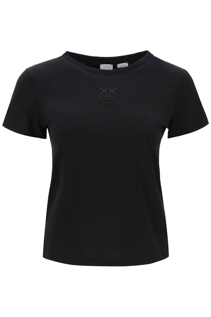 Embroidered Effect Logo T Shirt - Pinko - Women