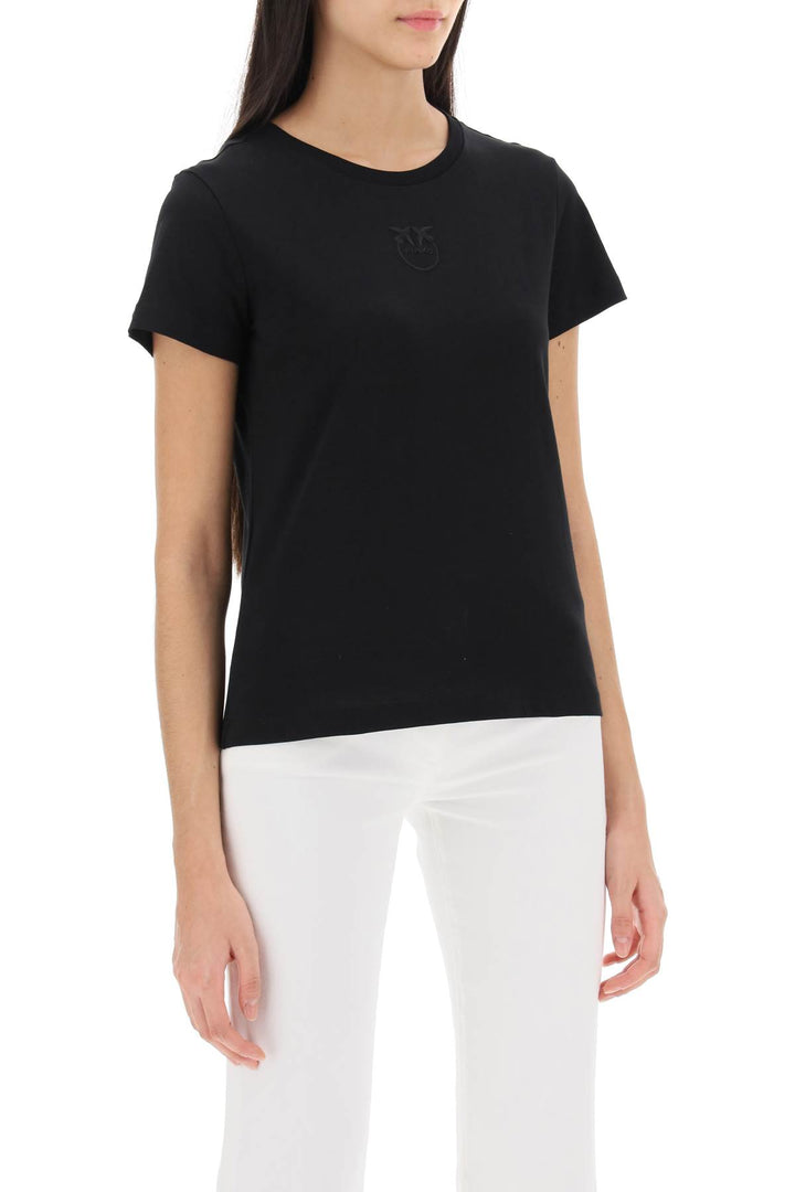 Embroidered Effect Logo T Shirt - Pinko - Women