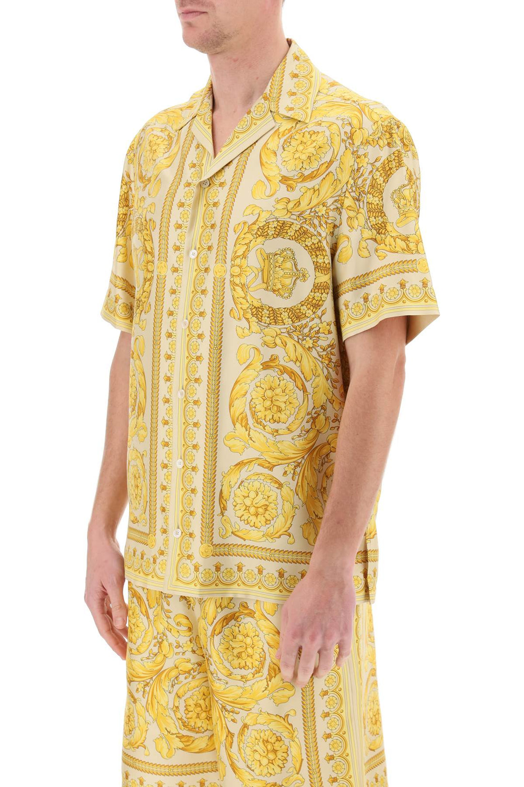 Barocco Bowling Shirt - Versace - Men