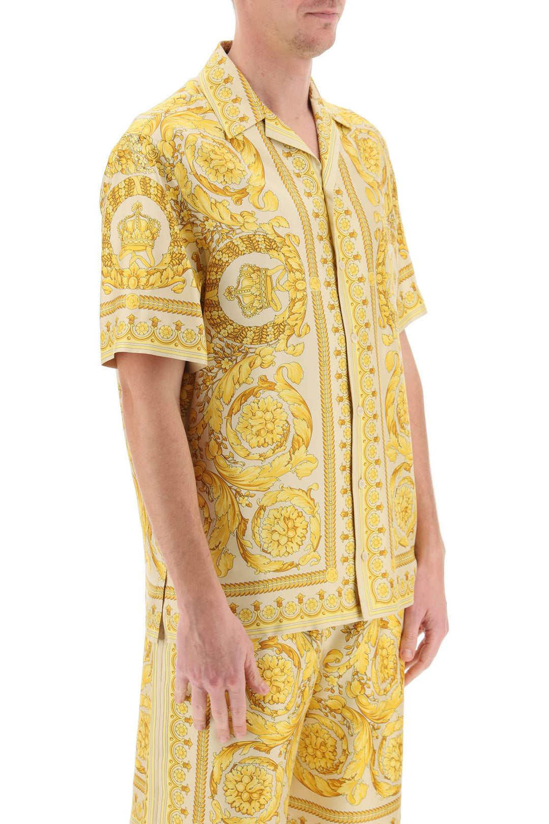 Barocco Bowling Shirt - Versace - Men