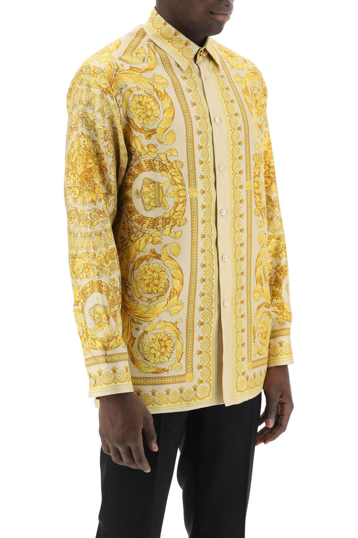 Barocco Silk Shirt - Versace - Men