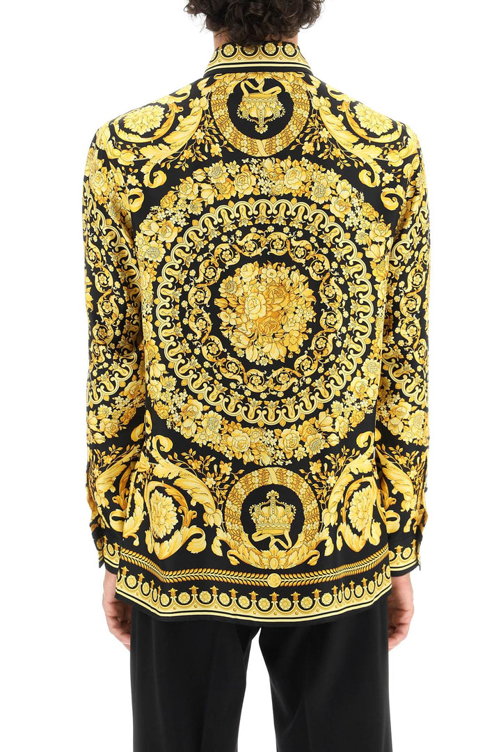 Barocco Print Silk Shirt - Versace - Men