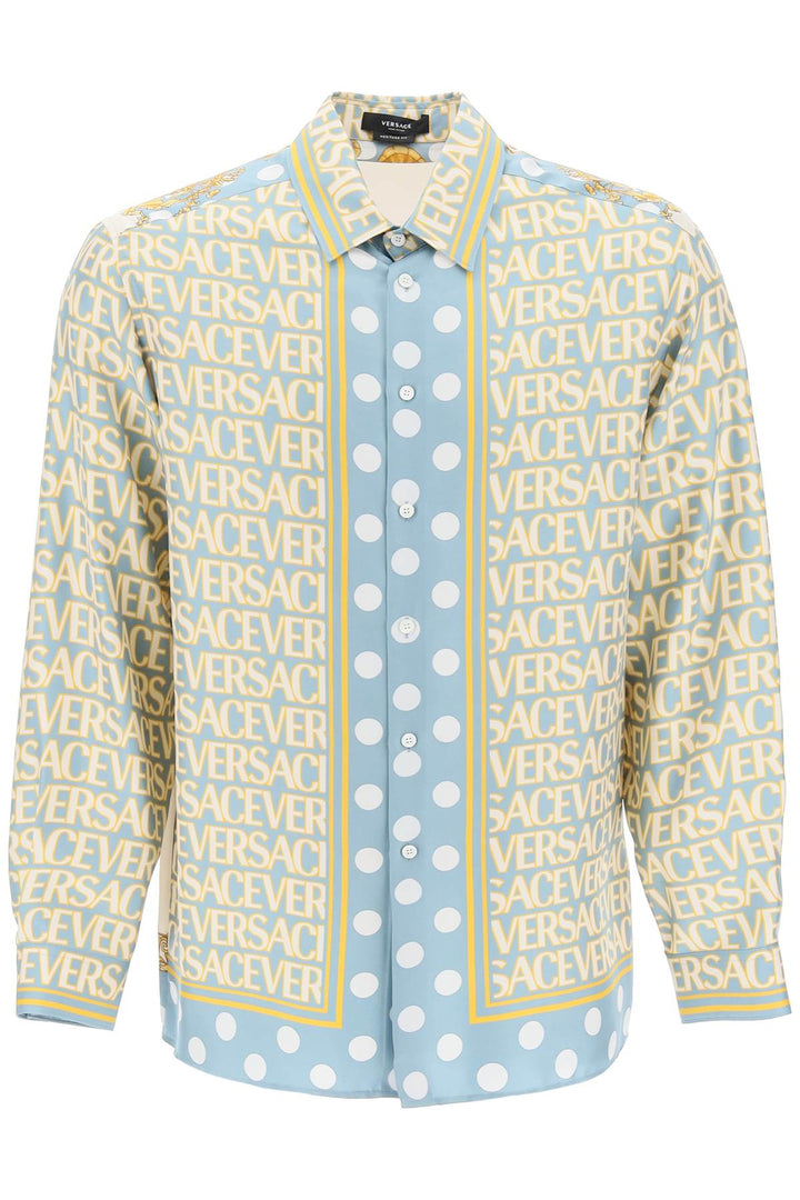 Silk Versace Allover Shirt - Versace - Men